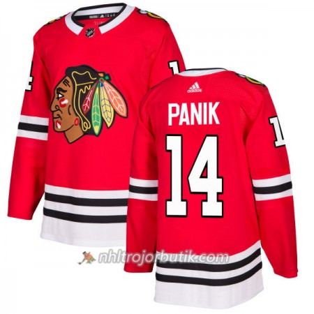 Män Ishockey Chicago Blackhawks Tröja Richard Panik 14 Adidas 2017-2018 Röd Authentic